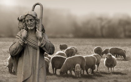 Gembala yang baik adalag dia yang mengenal domba-dombanya dan domba-dombanya mengenalnya. Gambar ini menampilkan Yesus sebagai gembala yang baik. Ia merangkul domabnya dan menuntu dombanya ke rumpu yang hijau dan air yang segar. Inilah pesan Renungan Harian 23/04/2024.
